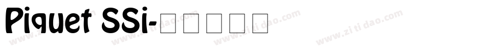 Piquet SSi字体转换